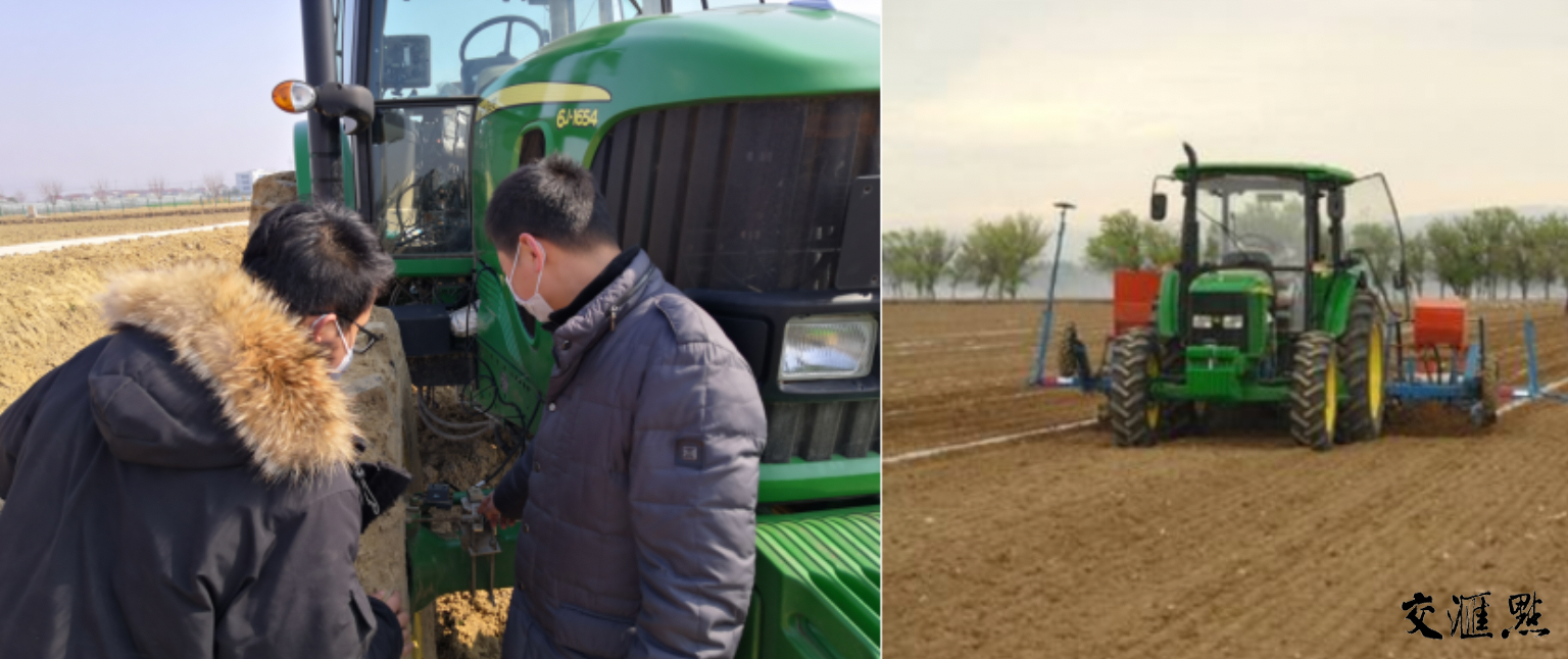 钟兴老师指导句容宝华仓头合作社农户操作无人自动导航拖拉机 钟兴老师指导句容宝华仓头合作社农户操作无人自动导航拖拉机